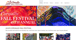 Desktop Screenshot of corvallisfallfestival.org