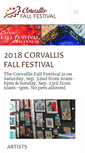 Mobile Screenshot of corvallisfallfestival.org
