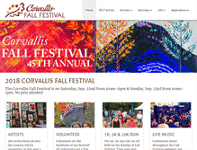 Tablet Screenshot of corvallisfallfestival.org